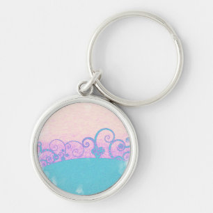 Chaveiro pingente de fantasia grunge pastel