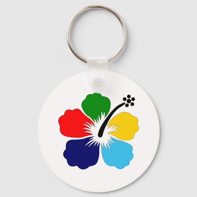 Chaveiro Pingente de Flor (Frente)