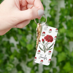 Chaveiro Pingente de Flor Personalizado para Aniversário e 