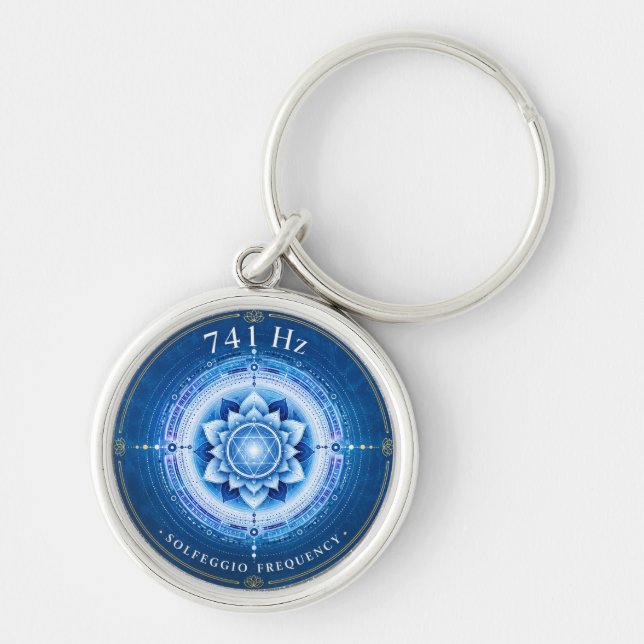 Chaveiro Pingente de Frequência Solfeggio 741 Hz (Frente)
