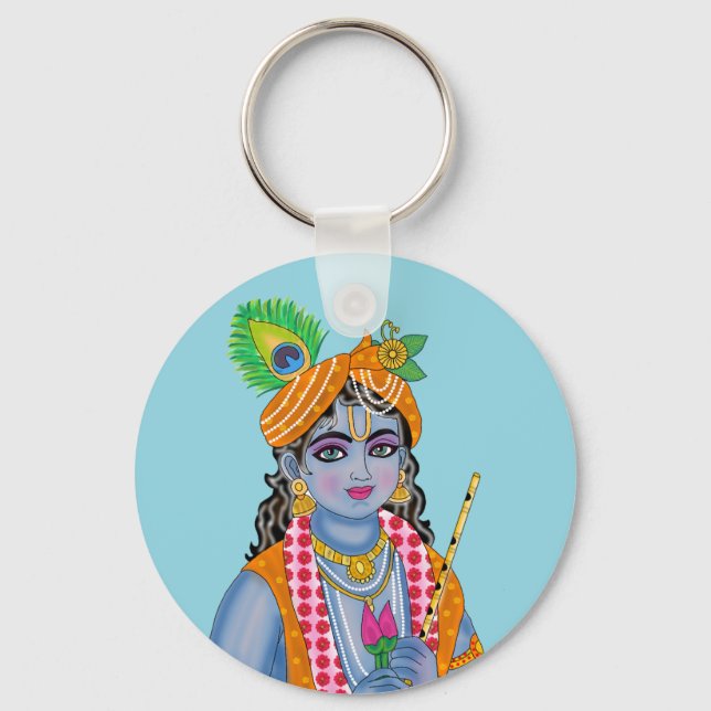 Chaveiro Pingente de Krishna (Frente)