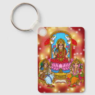 Chaveiro Pingente de Lakshmi Ganesh