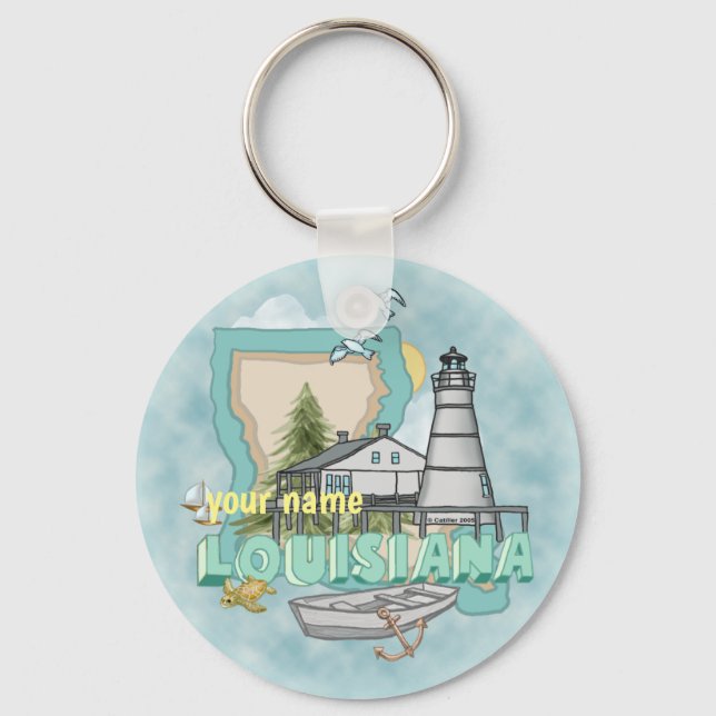 Chaveiro Pingente de Louisiana Farol (Frente)