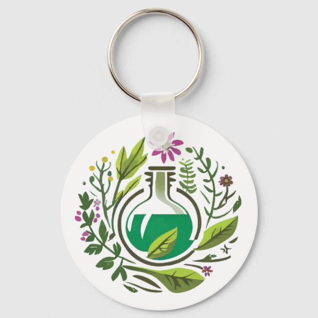 Chaveiro Pingente de Medicina Herbal (Frente)