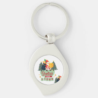 Chaveiro Pingente de Metal para Natal