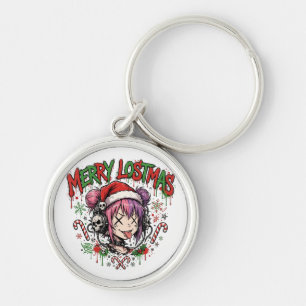 Chaveiro Pingente de Natal Anime Grafite Presente Punk