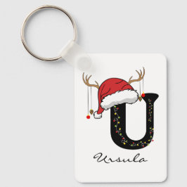 Chaveiro Pingente de Natal Personalizado com Alfabeto para