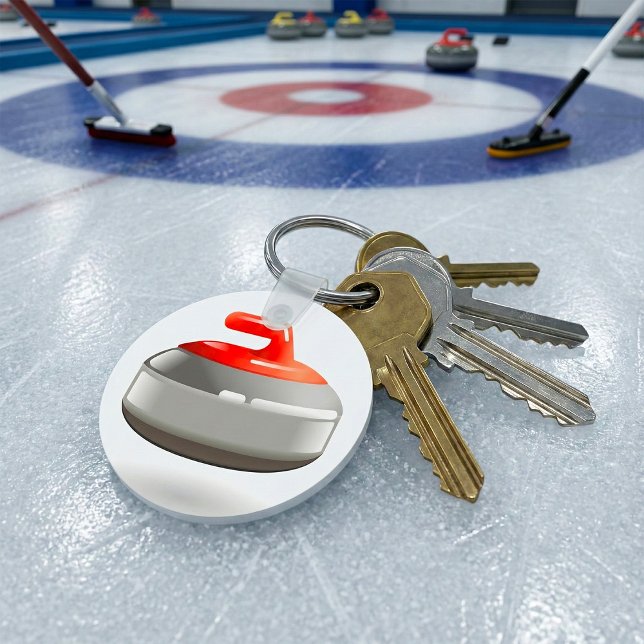 Chaveiro Pingente de pedra de curling (Criador carregado)