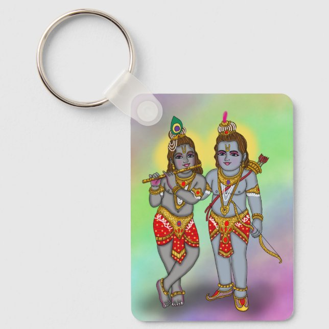 Chaveiro Pingente de Ram & Krishna (Frente)