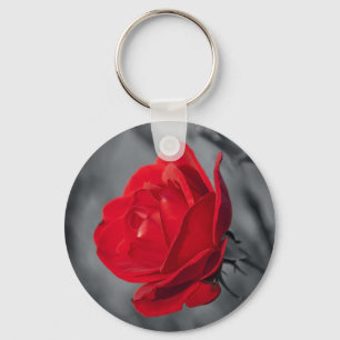 Chaveiro Pingente de Rosa Vermelha