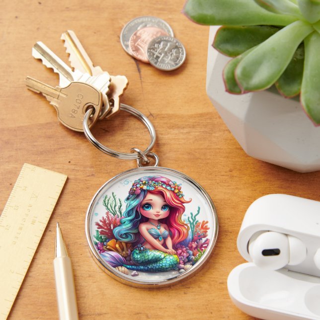 Chaveiro Pingente de Sereia (Mesa)