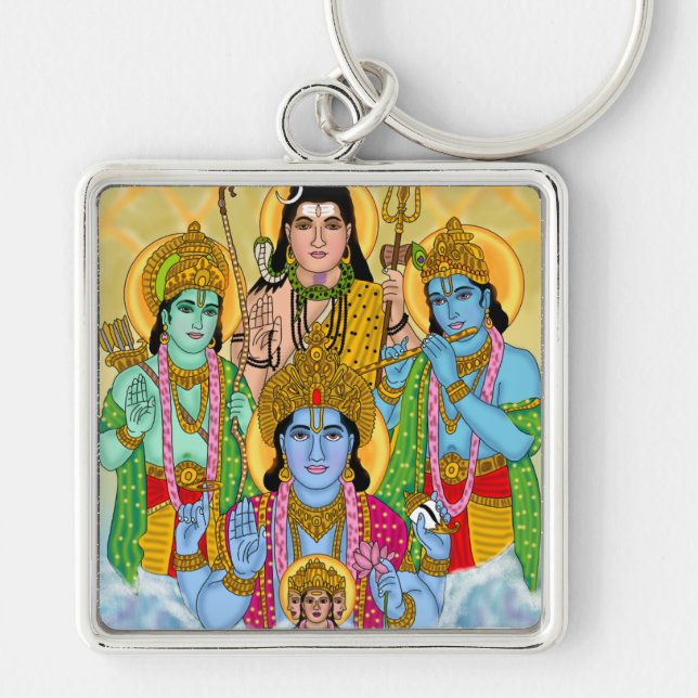 Chaveiro Pingente Deuses Hindus (Frente)