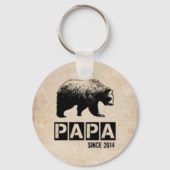 Chaveiro Pingente do Ano da Paternidade do Papai Urso Grung (Frente)
