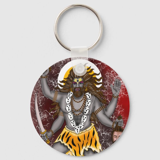 Chaveiro Pingente do Senhor Bhairava (Frente)