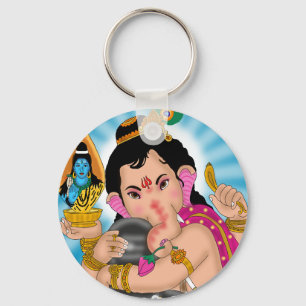 Chaveiro Pingente do Senhor Ganesha