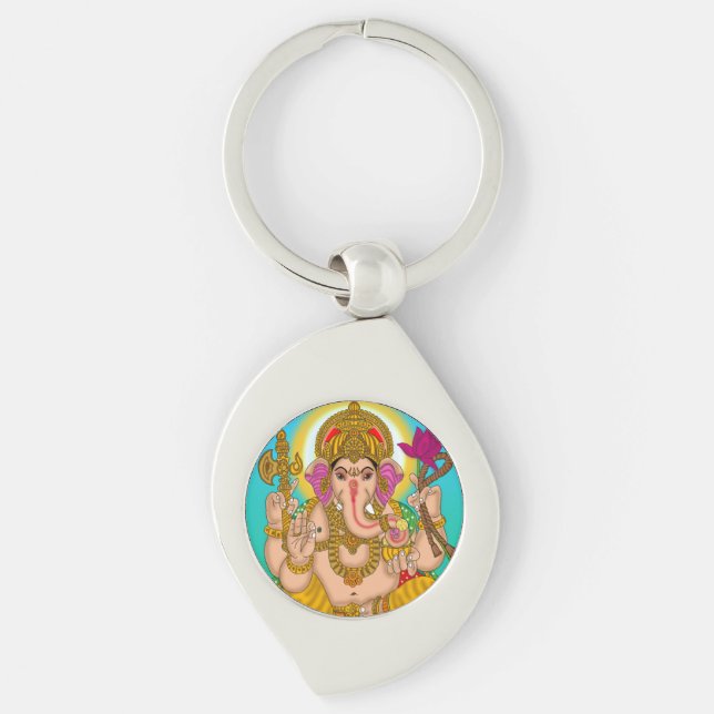 Chaveiro Pingente do Senhor Ganesha (Frente)