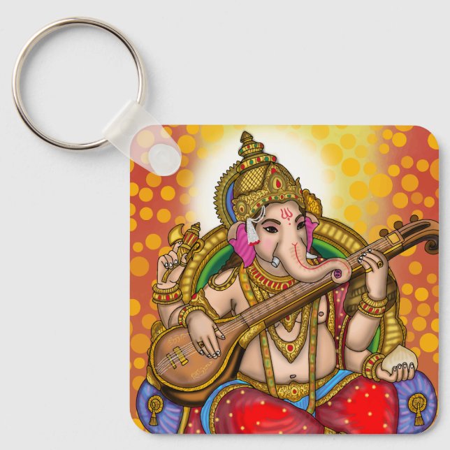 Chaveiro Pingente do Senhor Ganesha (Frente)
