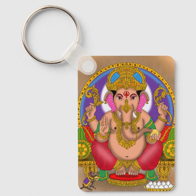 Chaveiro Pingente do Senhor Ganesha (Frente)