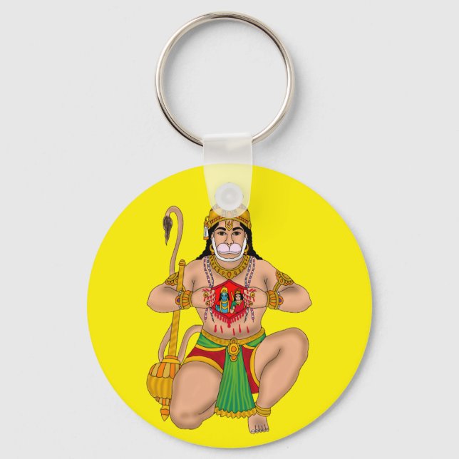 Chaveiro Pingente do Senhor Hanuman (Frente)