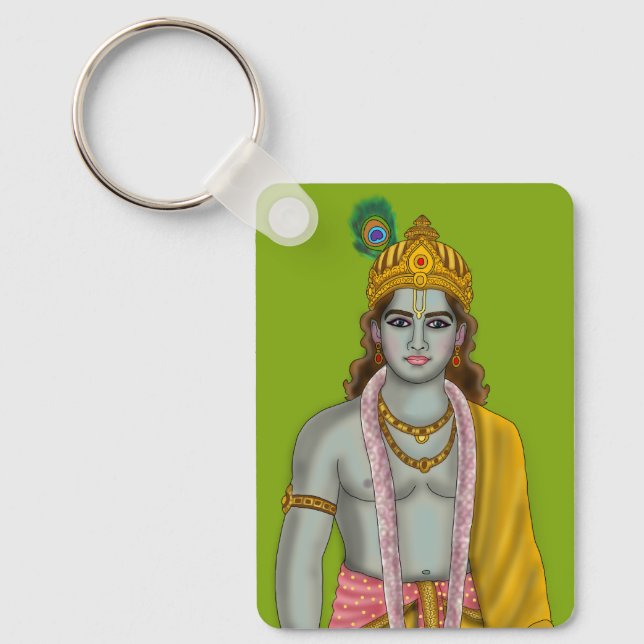 Chaveiro Pingente do Senhor Krishna (Frente)