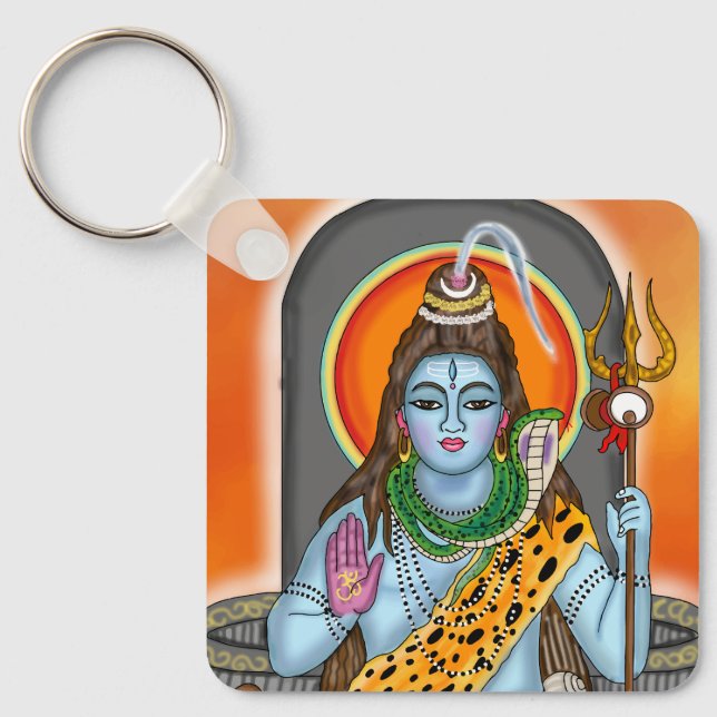 Chaveiro Pingente do Senhor Shiva (Frente)