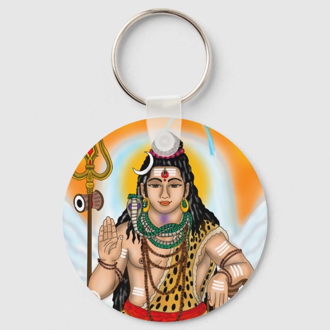 Chaveiro Pingente do Senhor Shiva (Frente)
