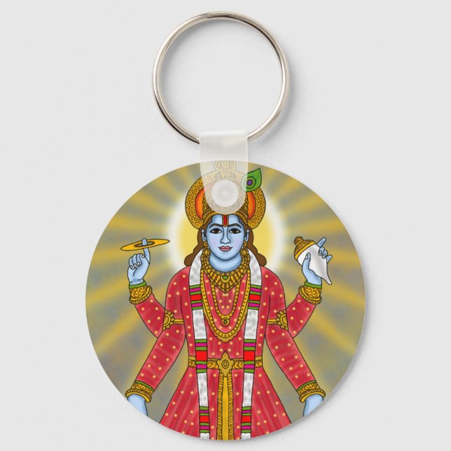 Chaveiro Pingente do Senhor Vishnu (Frente)