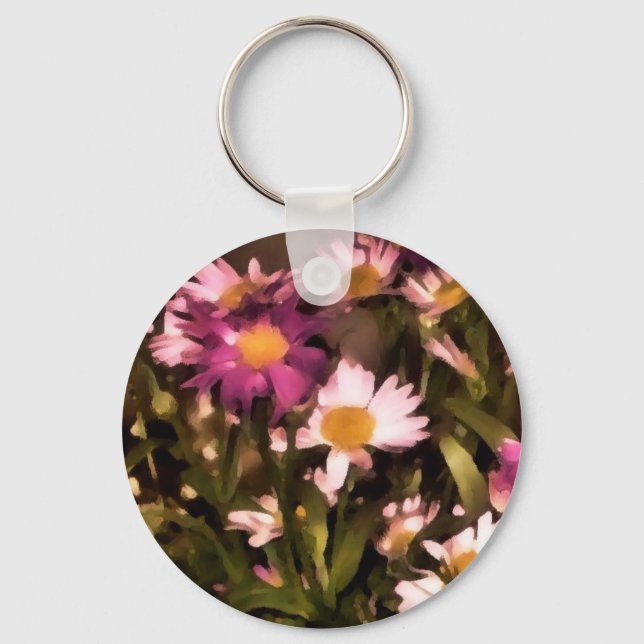Chaveiro pingente flores para meus amigos (Frente)