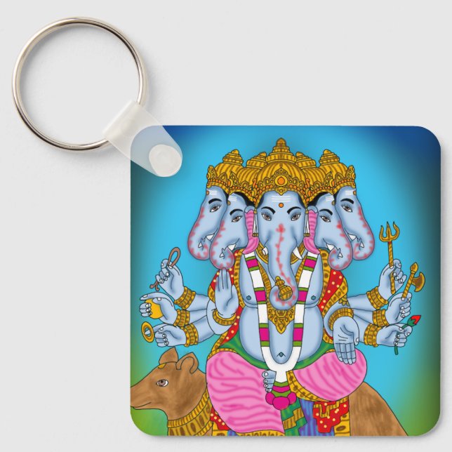 Chaveiro Pingente Ganesha (Frente)