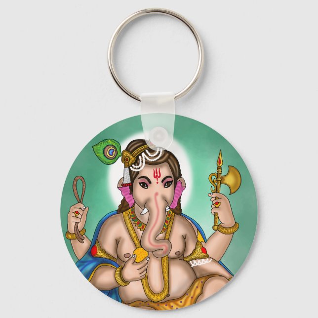 Chaveiro Pingente Ganesha Infantil (Frente)