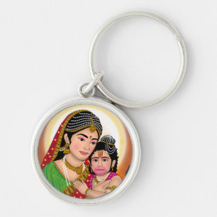 Chaveiro Pingente Hanuman & Anjana Mata