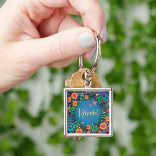 Chaveiro Pingente Inspirivity Floral Rebuild Bonito