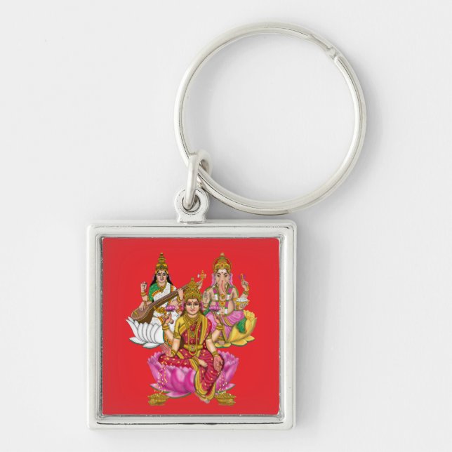 Chaveiro Pingente Lakshmi Ganesha (Frente)