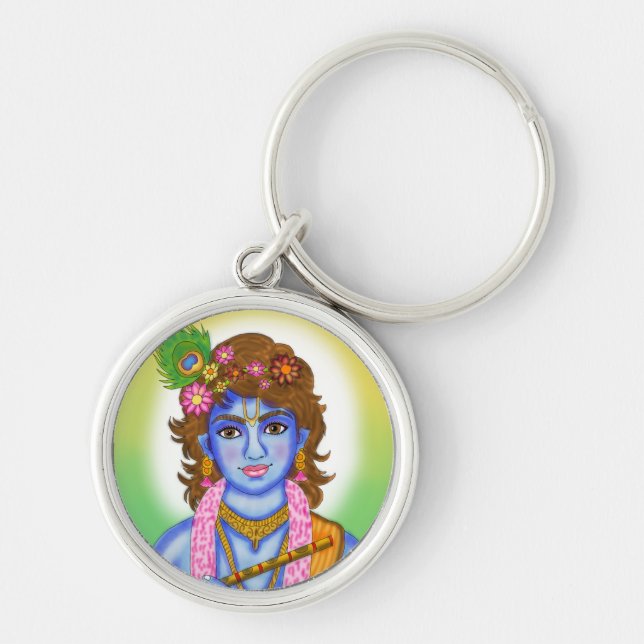 Chaveiro Pingente Lord Krishna (Frente)