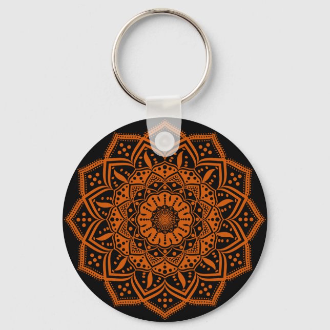 Chaveiro Pingente Mandala (Frente)