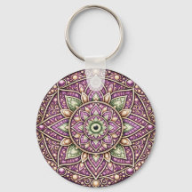 Pingente Mandala Jewel‑Tone – Geométrico Colorido