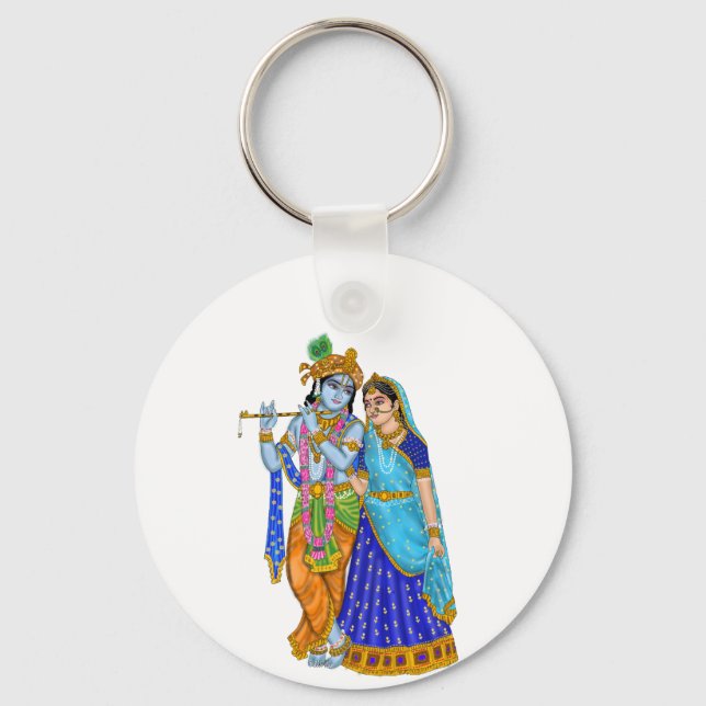Chaveiro Pingente Radha Krishna (Frente)