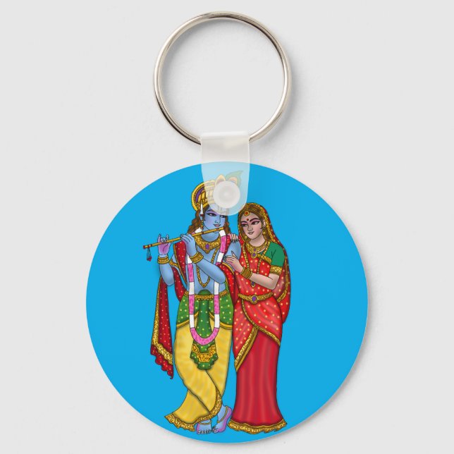 Chaveiro Pingente Radha Krishna (Frente)