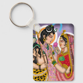 Chaveiro Pingente Shiva Parvati