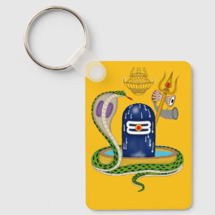 Chaveiro Pingente Shivlingam Divino – Símbolo Sagrado de Ma