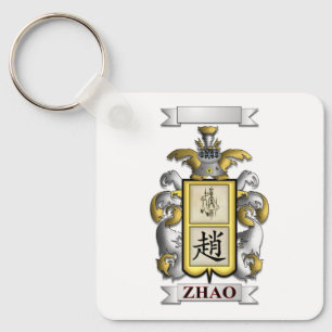 Chaveiro Pingente Zhao Sobrenome e Escudo