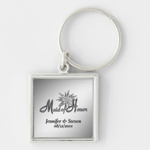 Chaveiro Pingentes Personalizados Preto e Branco para Dama