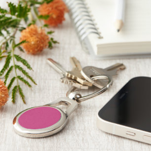 Chaveiro Pingue Oval de Metal Bruto Porta-Chaves