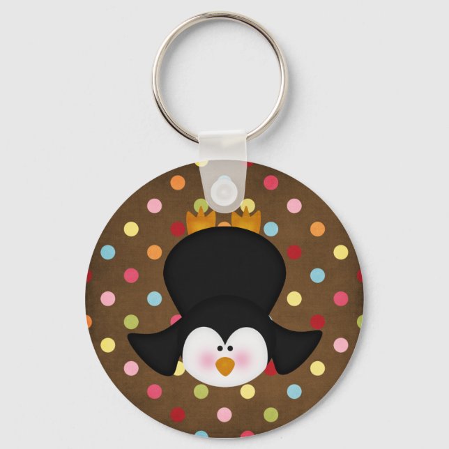 Chaveiro Pinguim adorável (Frente)