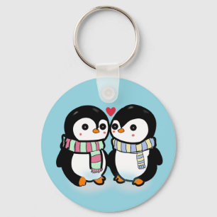 Chaveiro Pinguim Amor de Inverno Personalizado