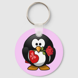 Chaveiro Pinguim animado pequeno bonito dos namorados