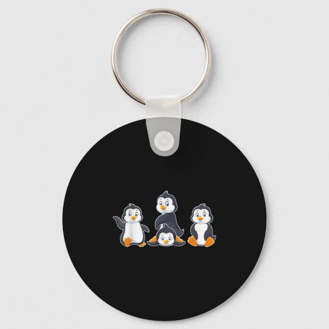 Chaveiro Pinguim Animal Fofo Crianças  (Frente)