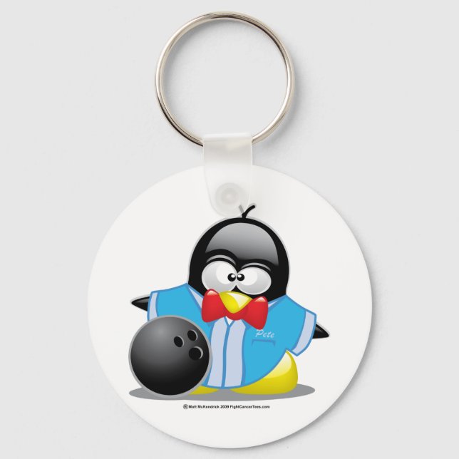 Chaveiro Pinguim boliche (Frente)