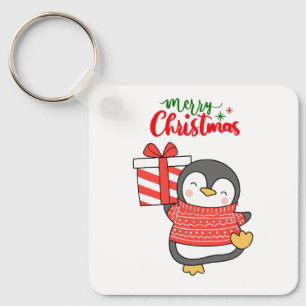 Chaveiro Pinguim Bonito Feliz Natal