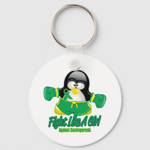 Chaveiro Pinguim de combate de Gastroparesis
